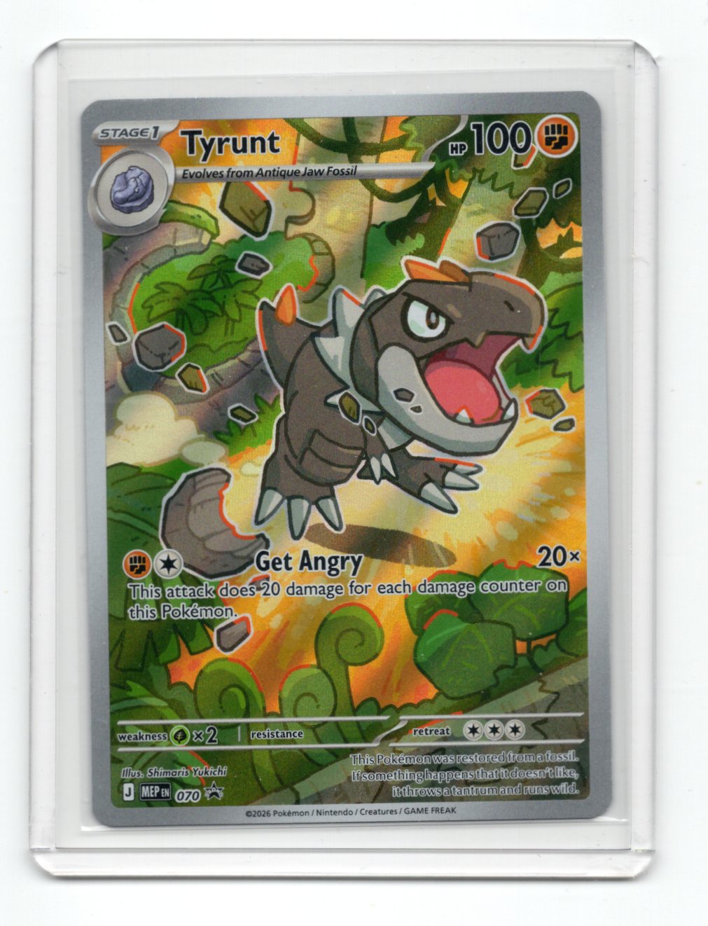 Pokemon Mega Evolution Promo Tyrunt Card Promo,Holo #070