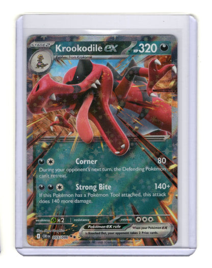Pokemon Chaos Rising Krookodile ex Card Holo #055/086