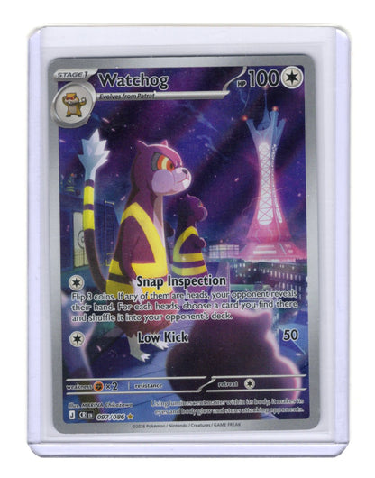 Pokemon Chaos Rising Watchog Card Holo #097/086