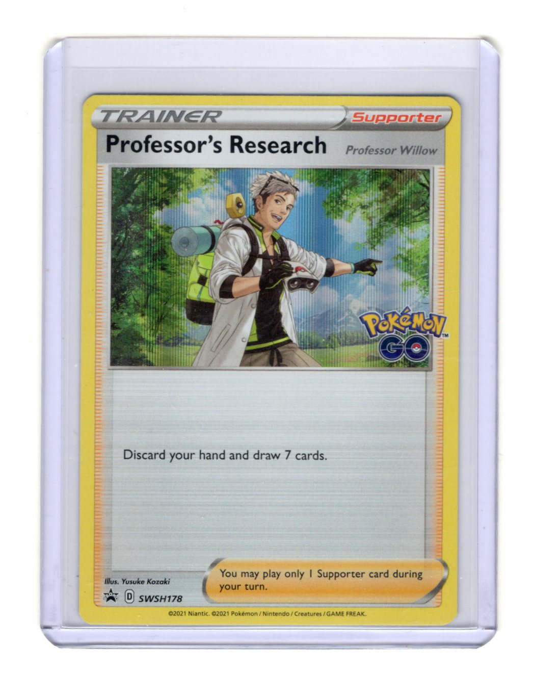 Pokemon Sword & Shield Promo Cards Professor's Research Card Promo,Holo