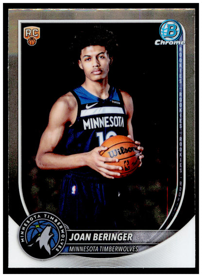 2025-26 Bowman Joan Beringer Card Chrome Minnesota Timberwolves #BCV-17