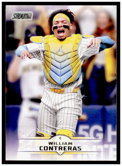 2025 Stadium Club William Contreras Card Milwaukee Brewers #150