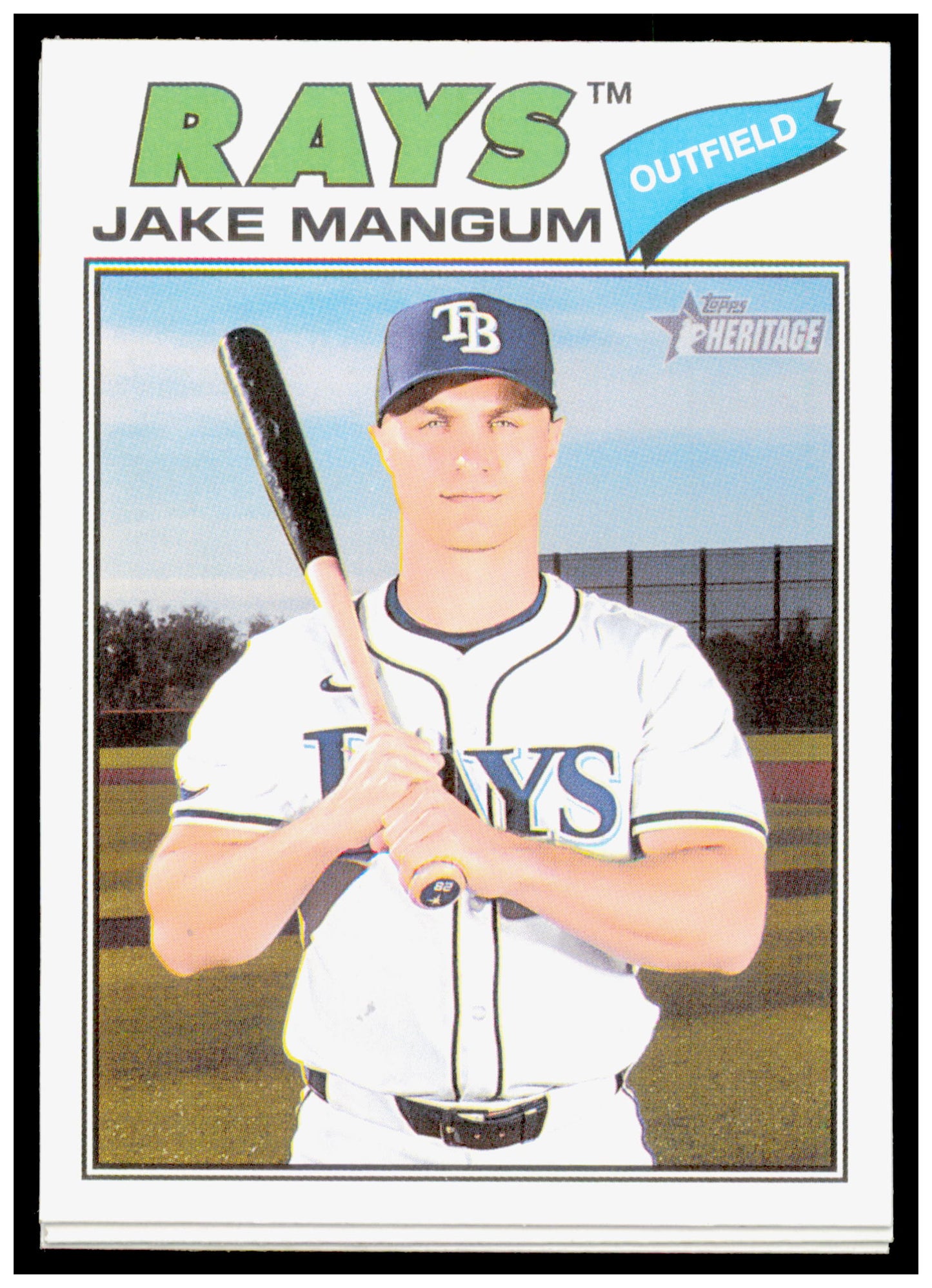 2026 Topps Heritage Jake Mangum Card Tampa Bay Rays #227