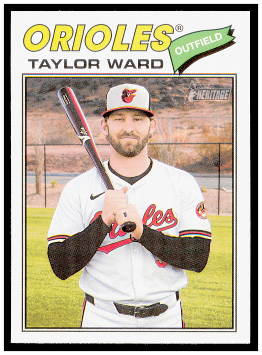 2026 Topps Heritage Taylor Ward Card Baltimore Orioles #258