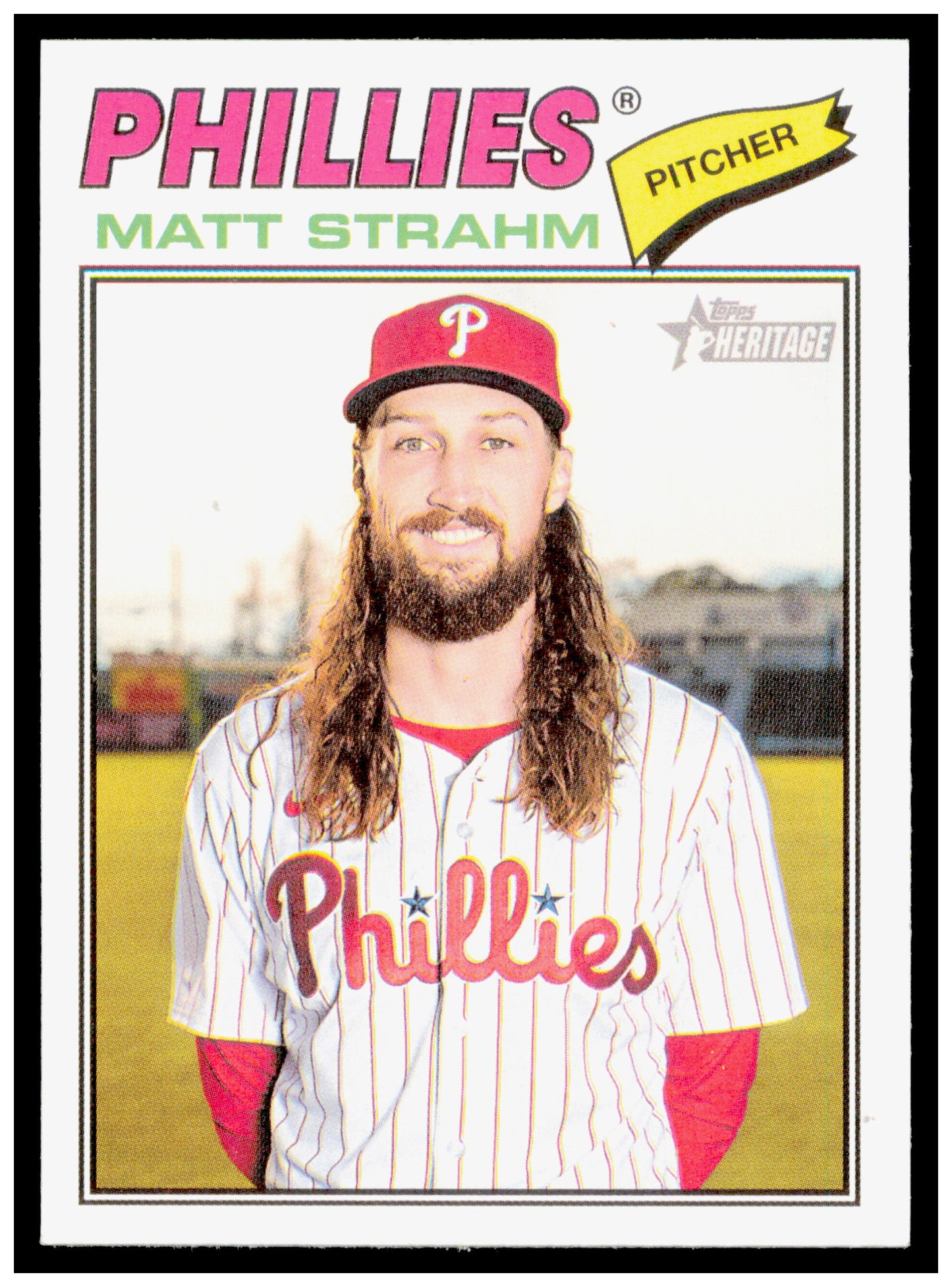2026 Topps Heritage Matt Strahm Card Philadelphia Phillies #193