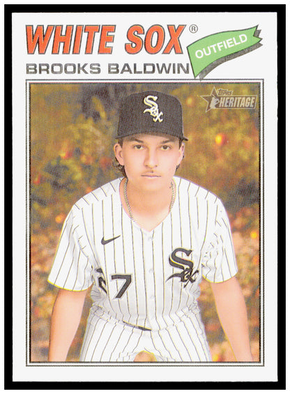 2026 Topps Heritage Brooks Baldwin Card Chicago White Sox #274