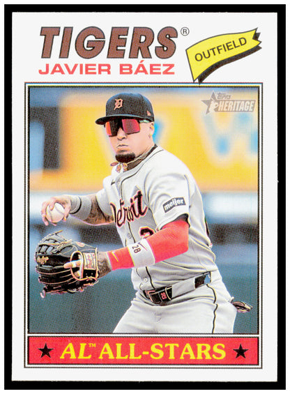 2026 Topps Heritage Javier Báez Card Detroit Tigers #107