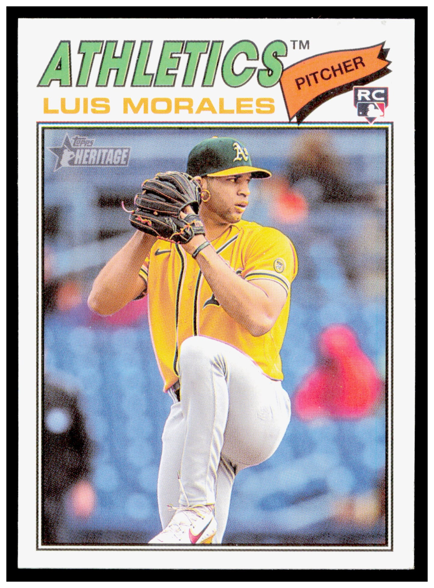 2026 Topps Heritage Luis Morales Card RC Athletics #67