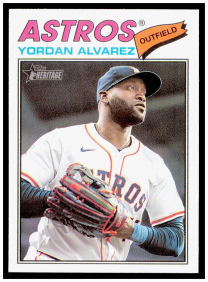 2026 Topps Heritage Yordan Alvarez Card Houston Astros #25