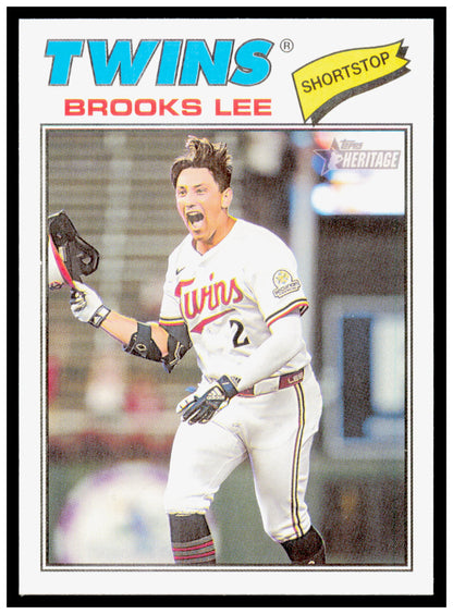 2026 Topps Heritage Brooks Lee Card Minnesota Twins #60