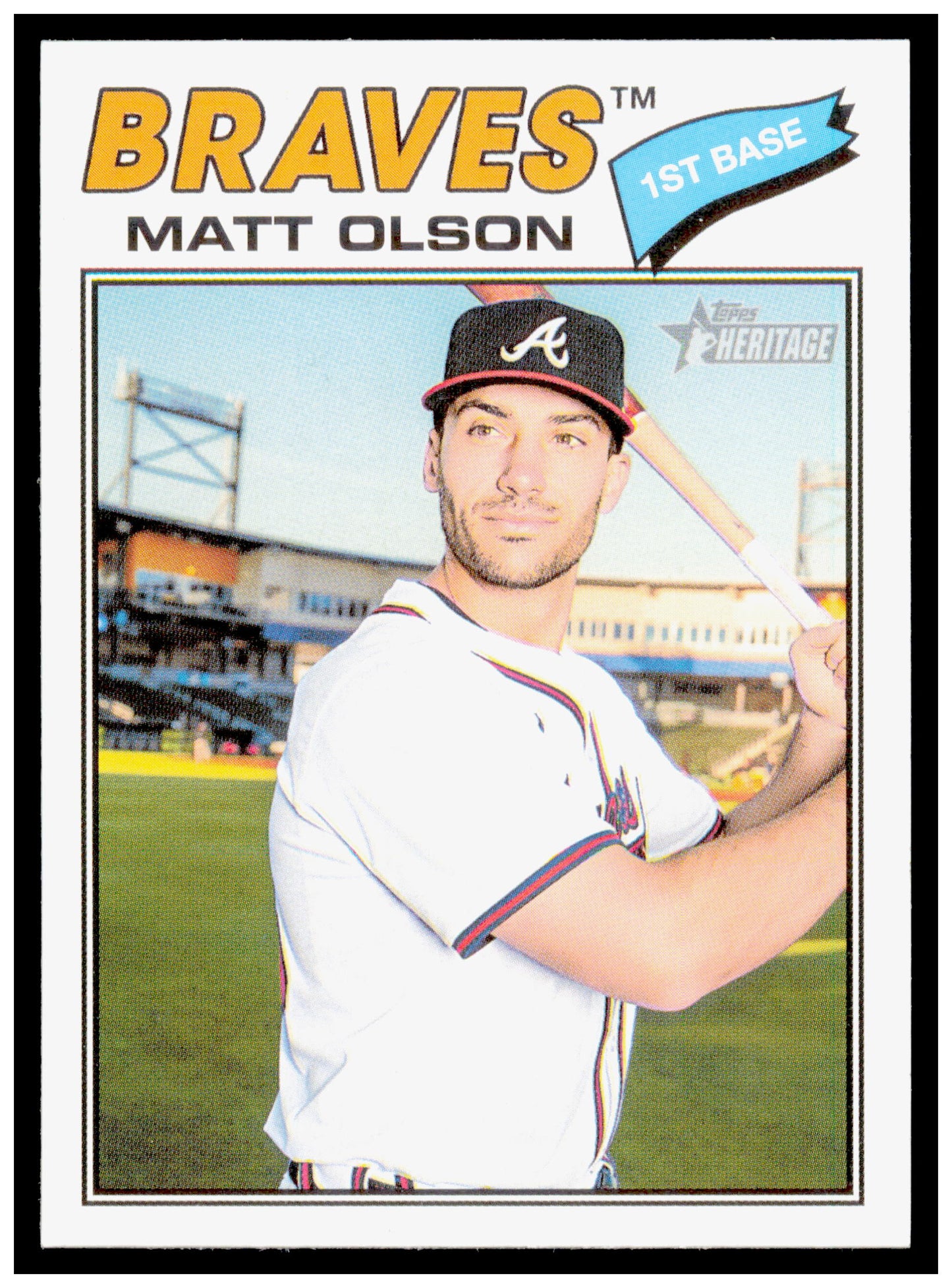 2026 Topps Heritage Matt Olson Card Atlanta Braves #194