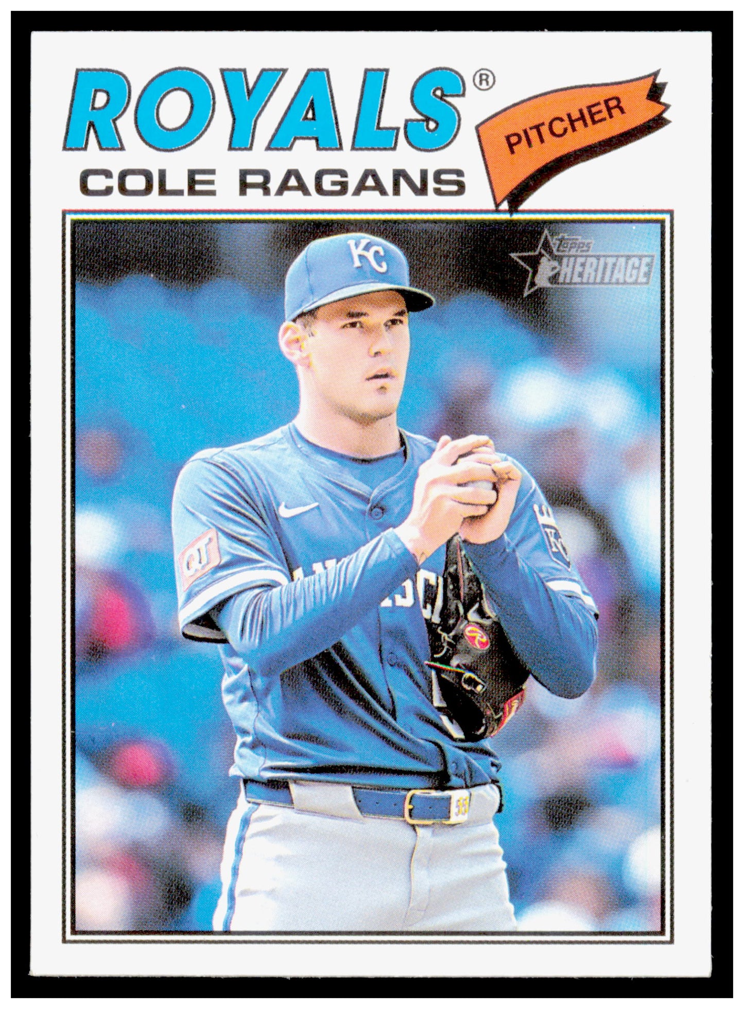 2026 Topps Heritage Cole Ragans Card Kansas City Royals #113