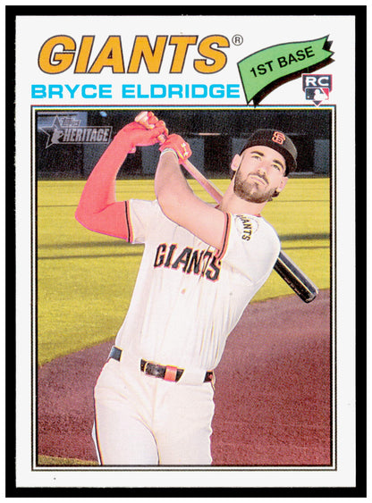 2026 Topps Heritage Bryce Eldridge Card RC San Francisco Giants #310