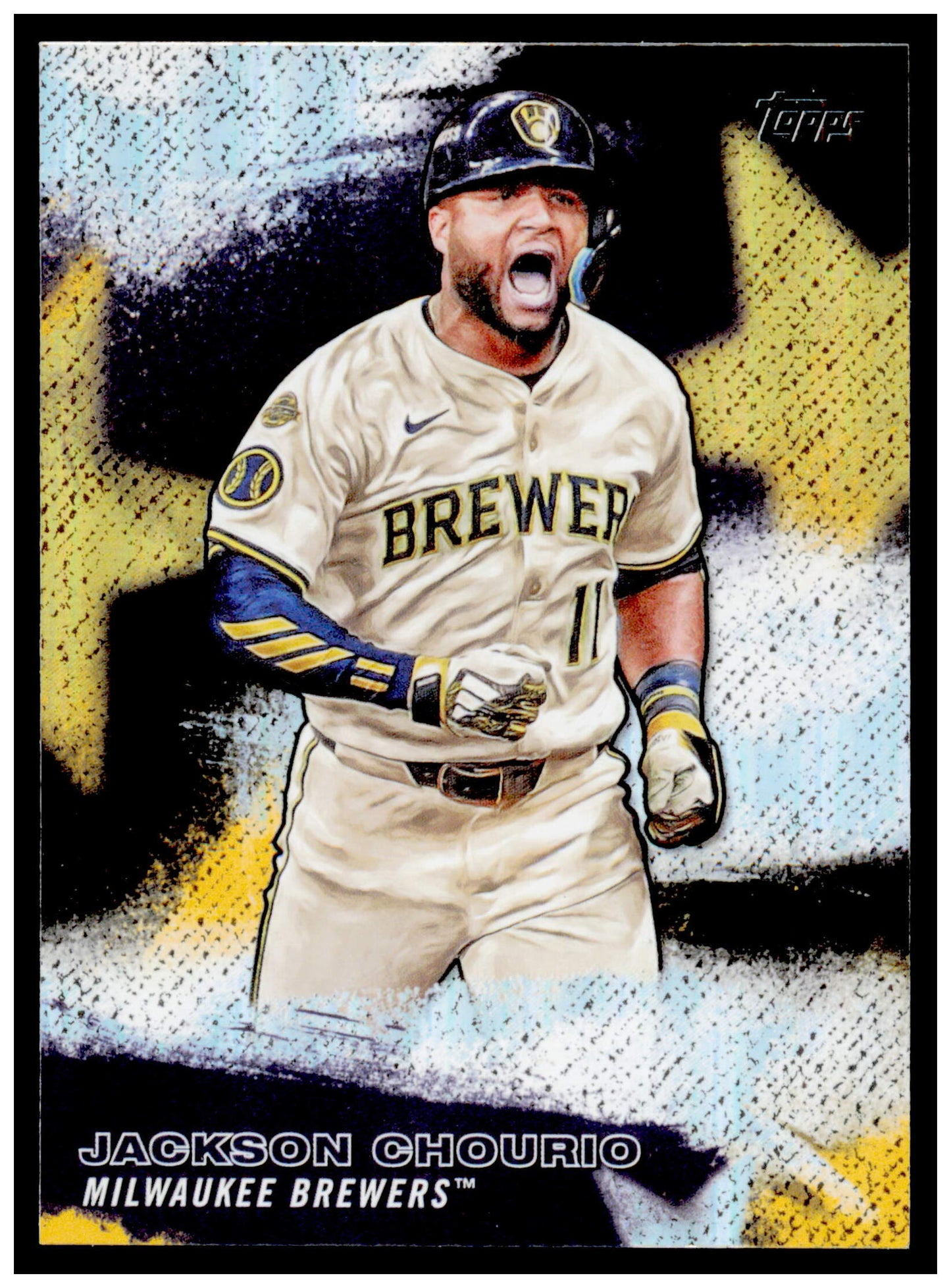 Series 2 Baseball Jackson Chourio Card Stars of MLB Milwaukee Brewers #SMLB-45
