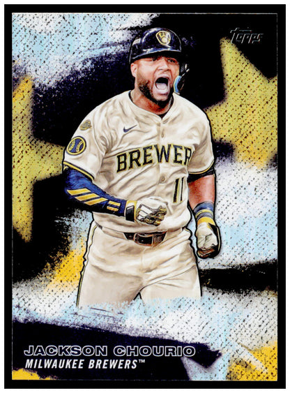 Series 2 Baseball Jackson Chourio Card Stars of MLB Milwaukee Brewers #SMLB-45