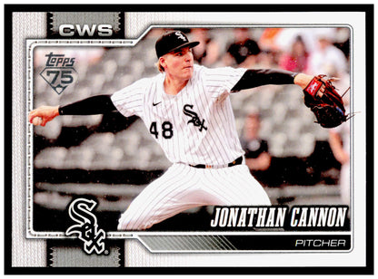 Series 2 Baseball Jonathan Cannon Card Chicago White Sox #648