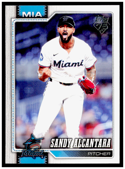 Series 2 Baseball Sandy Alcantara Card Miami Marlins #449