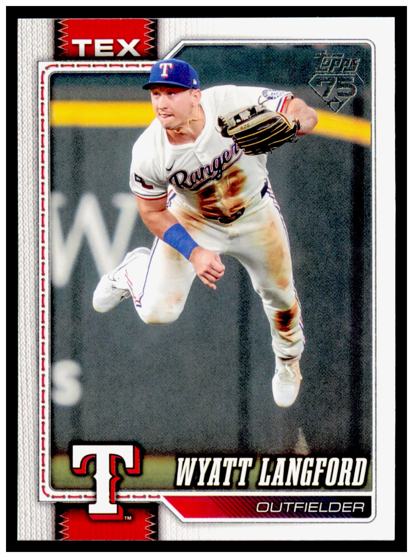 Series 2 Baseball Wyatt Langford Card Texas Rangers #383