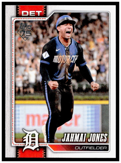 Series 2 Baseball Jahmai Jones Card Rainbow Foil Detroit Tigers #591
