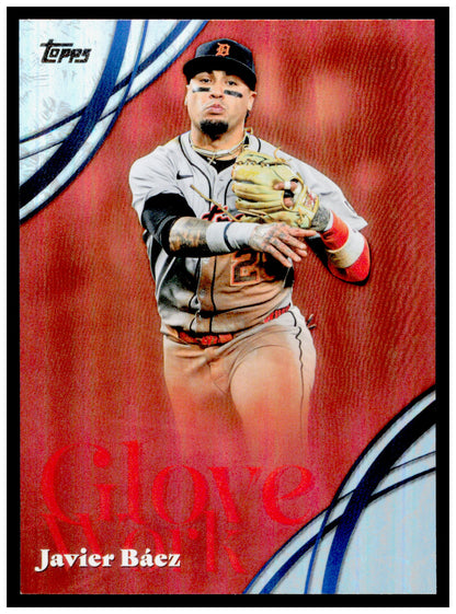 Series 2 Baseball Javier Báez Card Glove Work Detroit Tigers #GW-22