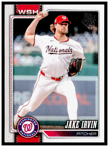 Series 2 Baseball Jake Irvin Card Washington Nationals #487