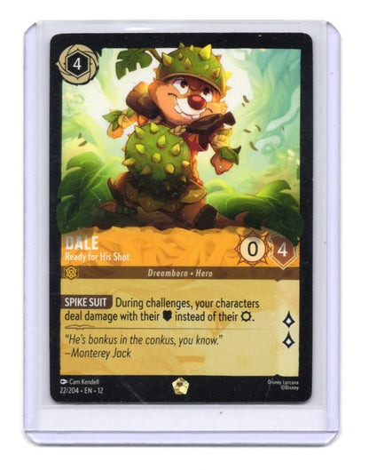 Disney Wilds Unknown Dale Card Cold Foil #22/204