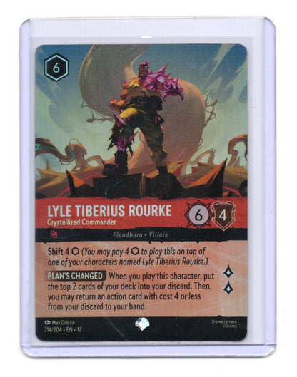 Lyle Tiberius Rourke Crystallized Commander 214/204 Epic Wilds Unknown Lorcana