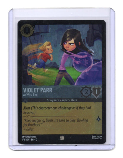 Disney Wilds Unknown Violet Parr Card  #178/204