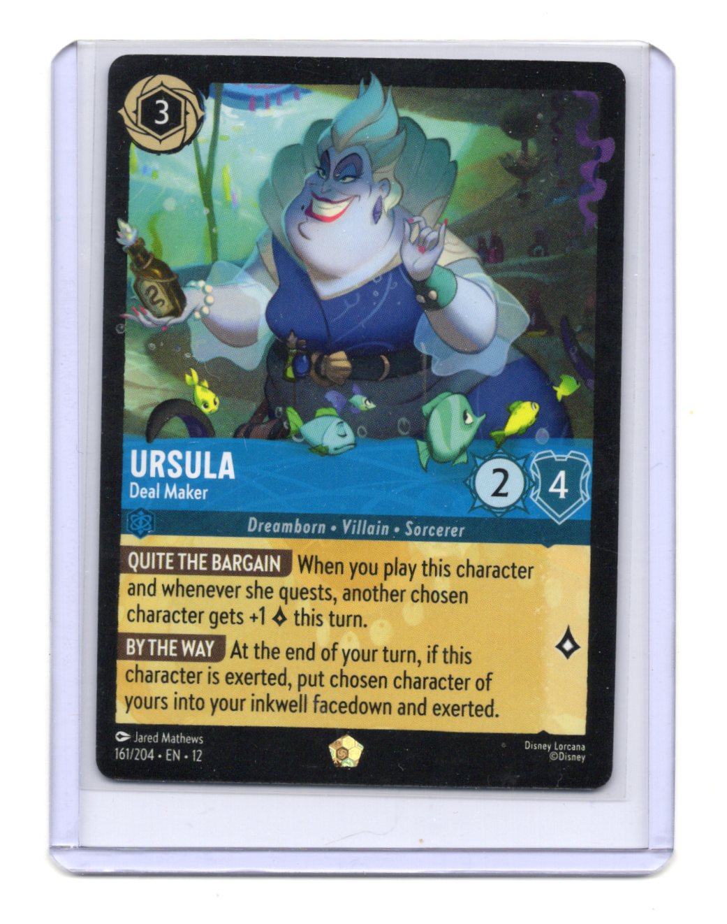 Disney Lorcana Wilds Unknown Ursula Card  #161/204