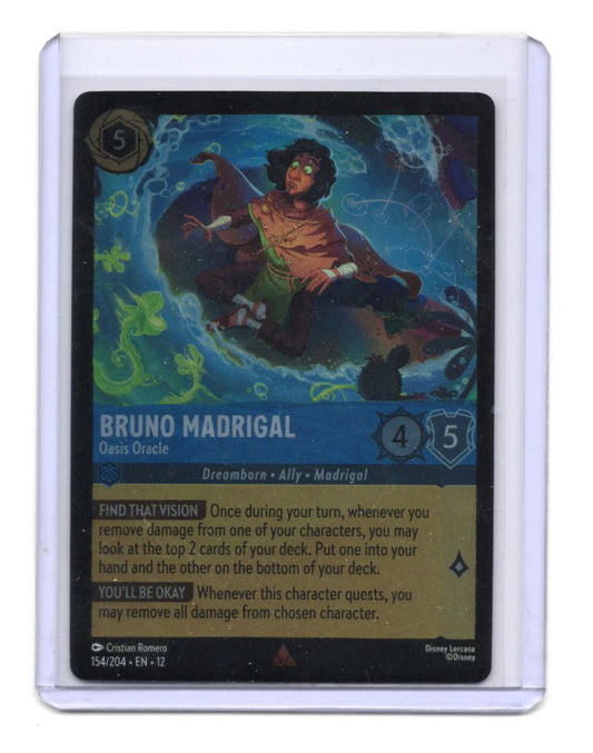Bruno Madrigal Oasis Oracle 154/204 Rare Disney Lorcana Wilds Unknown NM