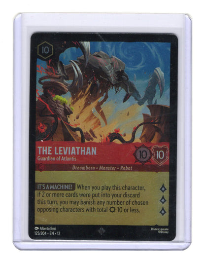 The Leviathan Guardian of Atlantis 125/204 Super Rare Lorcana Wilds Unknown