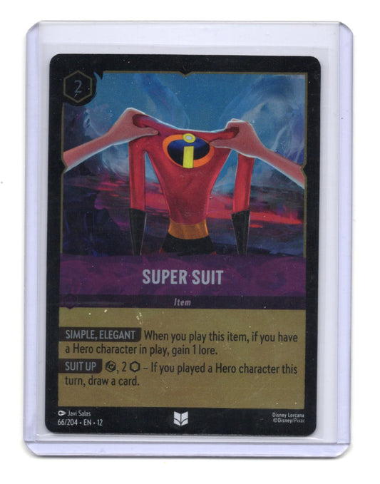 Disney Wilds Unknown Super Suit Card Uncommon,Cold Foil #66/204