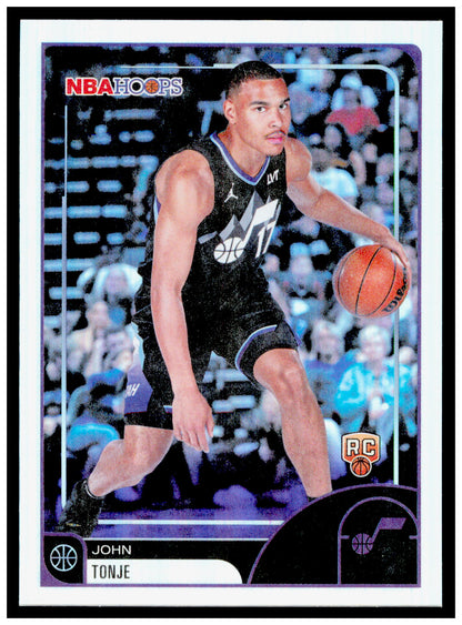 2025-26 Hoops John Tonje Card RC Utah Jazz #162