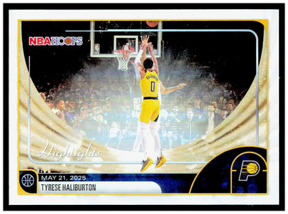 2025-26 Hoops Tyrese Haliburton Card Indiana Pacers #262