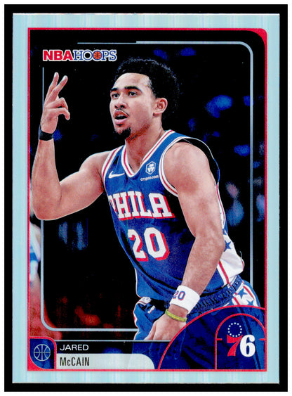 2025-26 Hoops Jared McCain Card Philadelphia 76ers #197