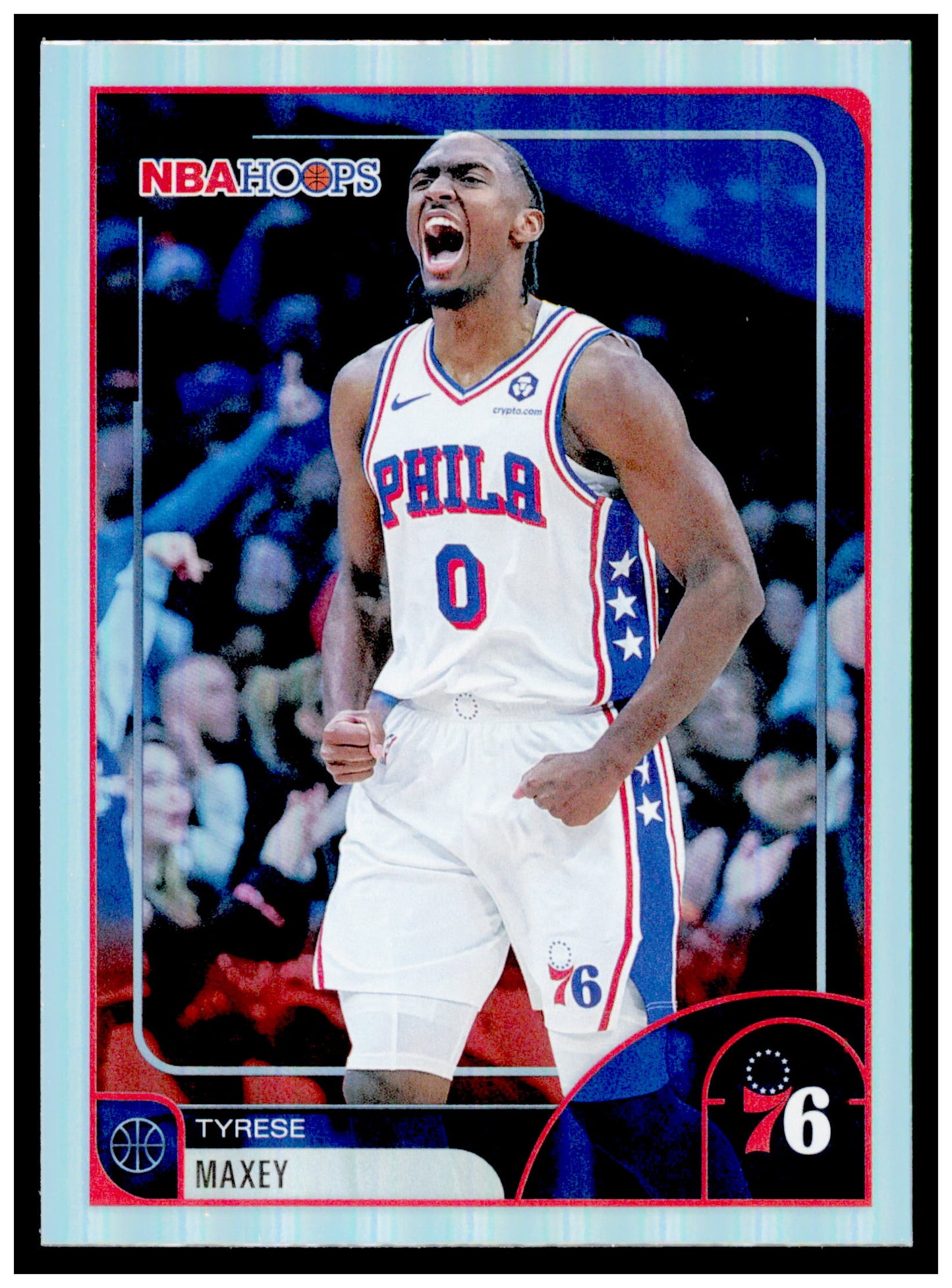 2025-26 Hoops Tyrese Maxey Card Philadelphia 76ers #258