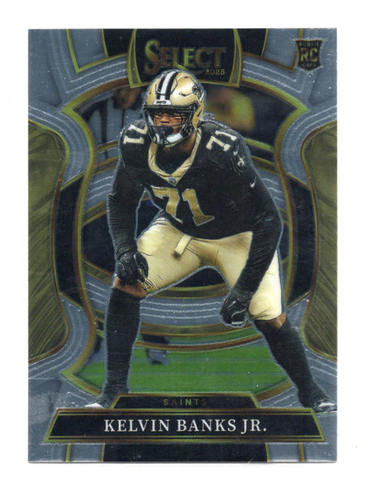 2025 Panini Select Kelvin Banks Jr. Card New Orleans Saints #42