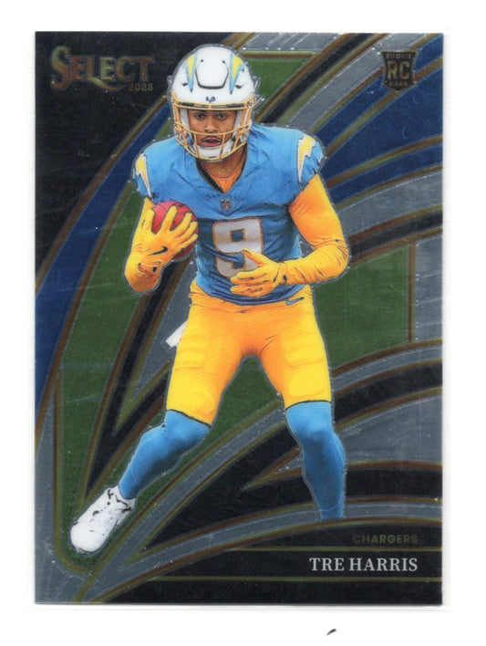 2025 Panini Select Tre Harris Card Los Angeles Chargers #201