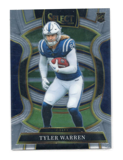2025 Panini Select Tyler Warren Card Silver Prizm Indianapolis Colts #33