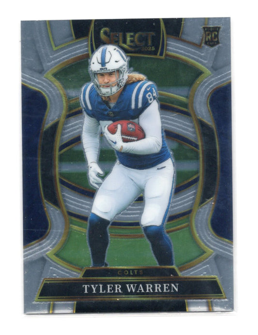 2025 Panini Select Tyler Warren Card Silver Prizm Indianapolis Colts #33