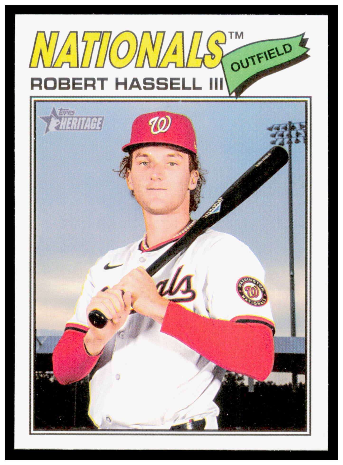 2026 Topps Heritage Robert Hassell III Card Washington Nationals #50