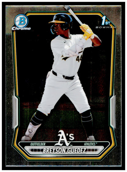 2026 Bowman Breyson Guedez Card Chrome Prospects Athletics #BCP-32