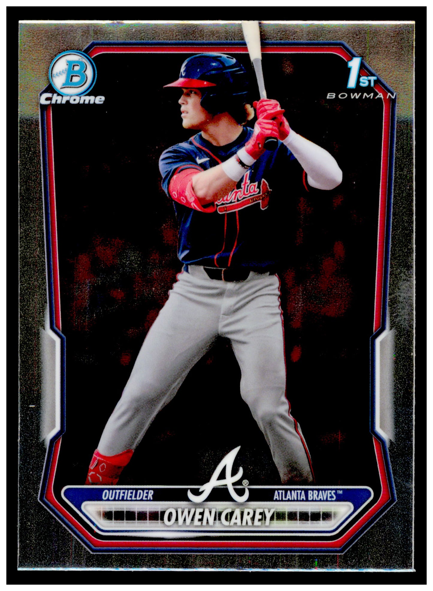 2026 Bowman Owen Carey Card Chrome Prospects Atlanta Braves #BCP-69