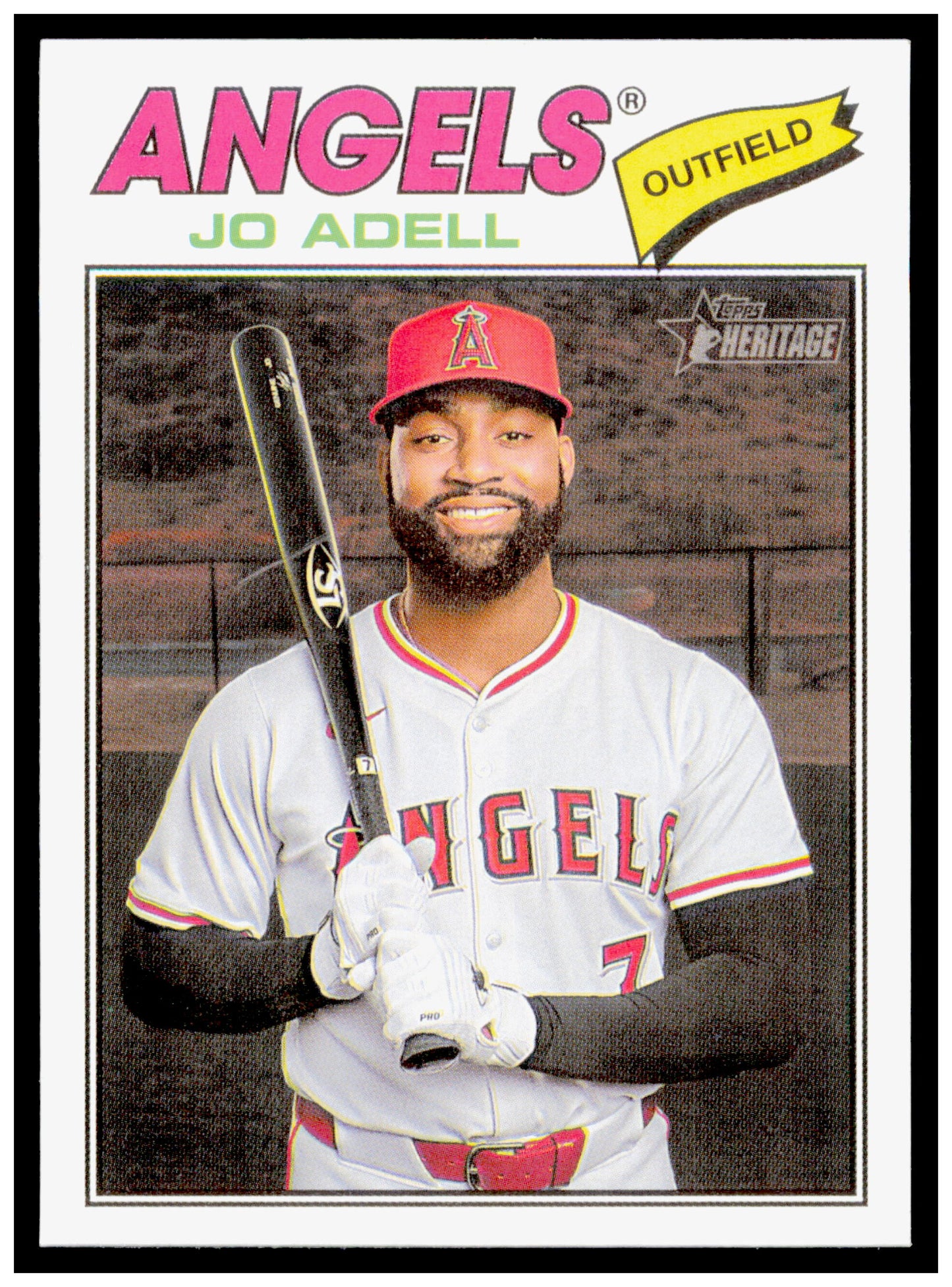 2026 Topps Heritage Jo Adell Card Los Angeles Angels #42