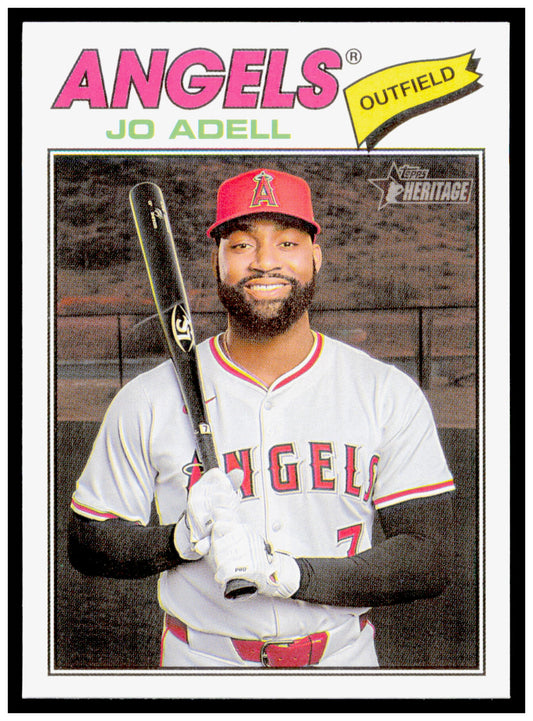 2026 Topps Heritage Jo Adell Card Los Angeles Angels #42