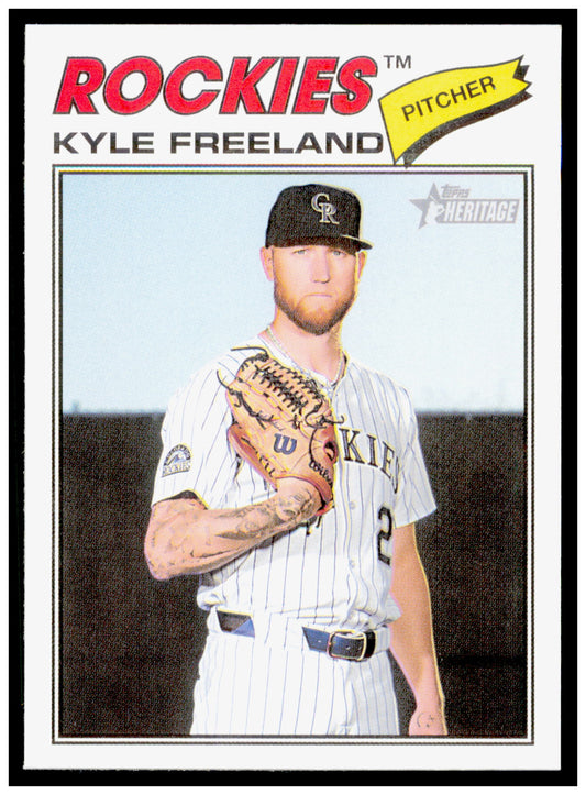 2026 Topps Heritage Kyle Freeland Card Colorado Rockies #92