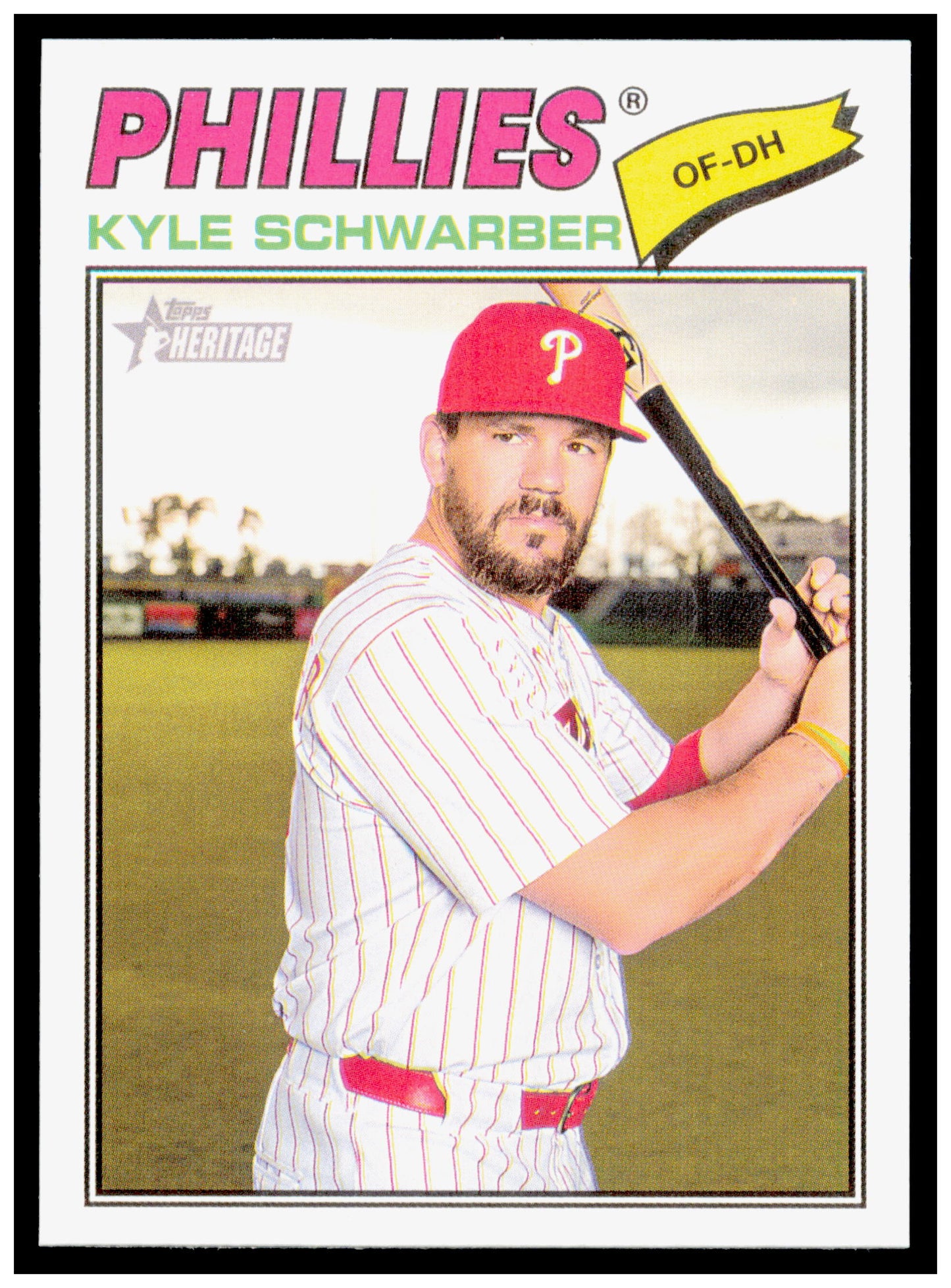 2026 Topps Heritage Kyle Schwarber Card Philadelphia Phillies #159