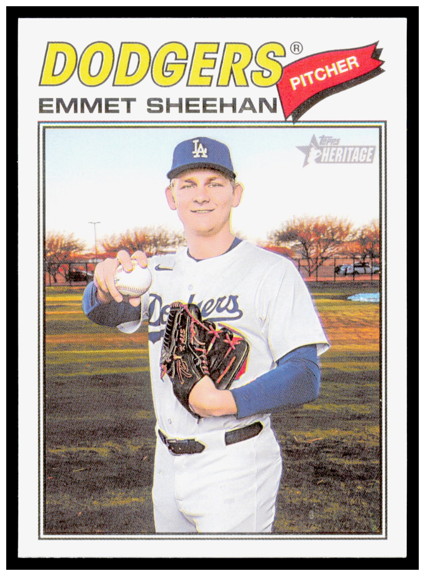2026 Topps Heritage Emmet Sheehan Card Los Angeles Dodgers #178