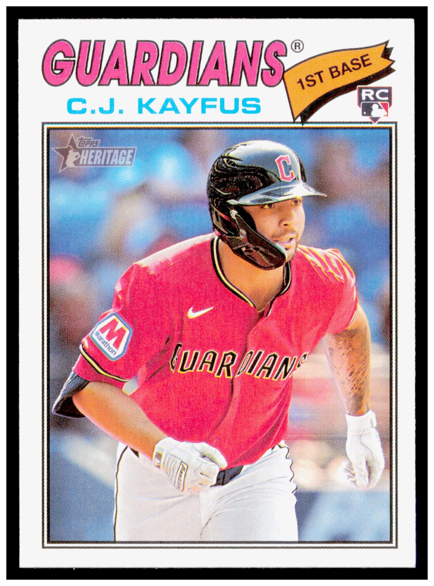 2026 Topps Heritage C.J. Kayfus Card RC Cleveland Guardians #364