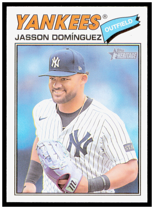2026 Topps Heritage Jasson Domínguez Card New York Yankees #104